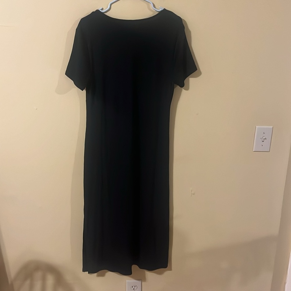 NWT A New Day Black Midi Dress with Front Twist Cutout - Picture 4 of 6